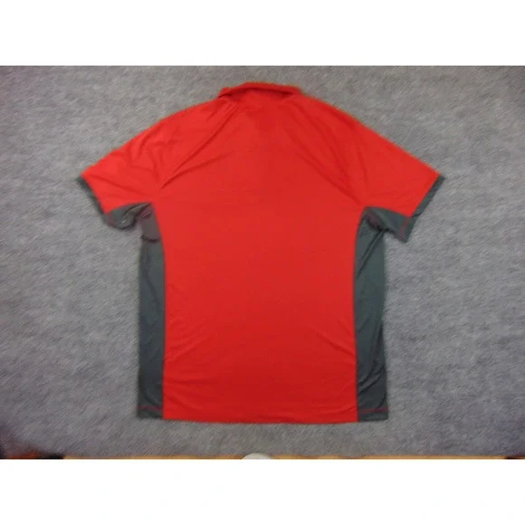 Georgia Bulldogs Polo Mens XL Nike Dri-Fit Red Solid Short Sleeve Sporty Golf - Picture 3 of 9